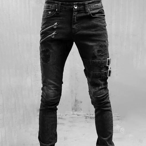 Black skinny denim jeans