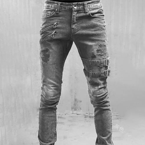 skinny gray denim jeans