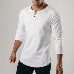 Slim Fit T-Shirt Heren - White - Bkinz Store