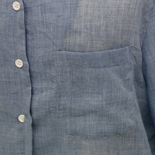 Long Sleeve Tops Shirt - Denim Blue - Bkinz Store
