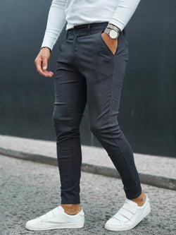 Skinny Fit Cool Plaid Pants
