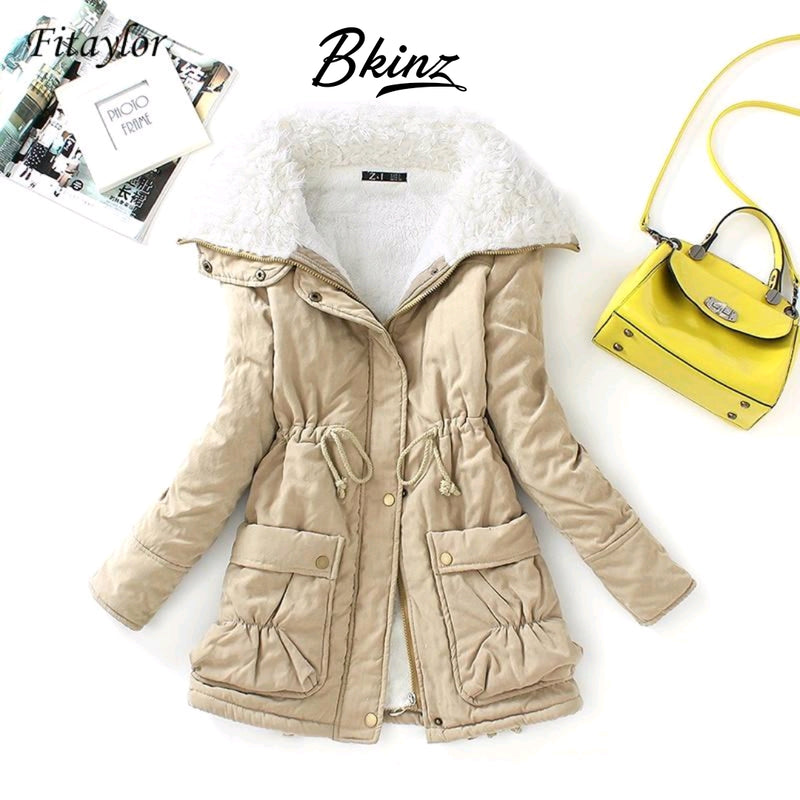 women Winter  Coat  Slim Snow Outwear Jacket Thick Cotton