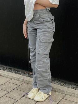 Baggy broek met hoge taille