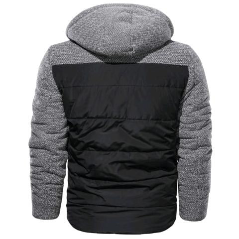 hooded puffer winter jacket for mens