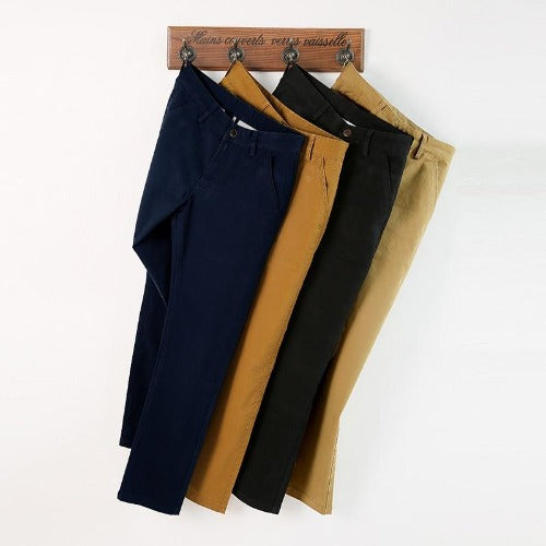 Stretch men trousers long Straight pant
