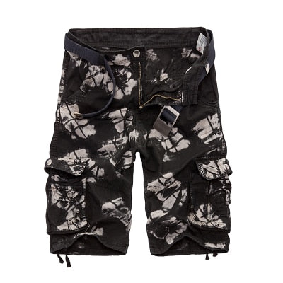 Mens cargo shorts Camouflage Military