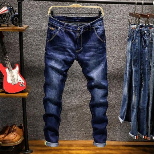 Stretchy ripped jeans mens fashion