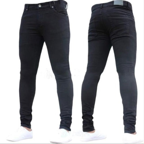 Skinny Fit Jeans - Black - Bkinz Store