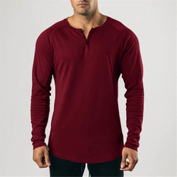 Slim Fit T-Shirt Heren - Red - Bkinz Store