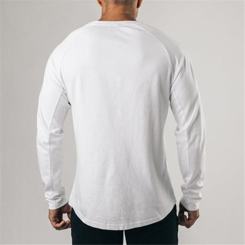 Slim Fit T-Shirt Heren - White - Bkinz Store