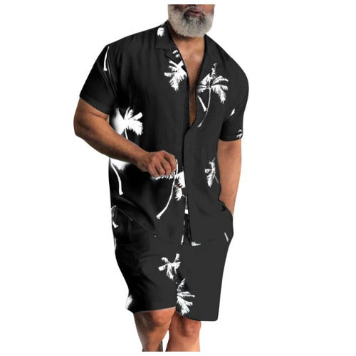 Men Hawaiian Summer Beach Shirt - Bkinz Store