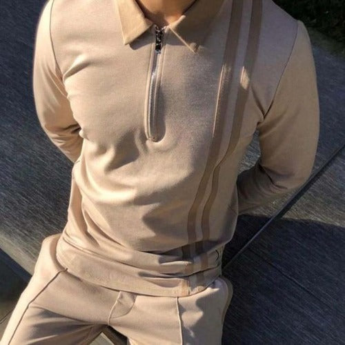 Pullover Long sleeve zipper polo - Bkinz Store