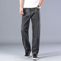 Casual relaxte jeans - grijs