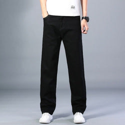 Casual Relaxed Jeans - Black