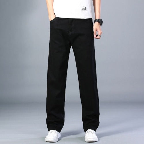 Casual Relaxed Jeans - Black