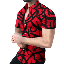 Casual overhemd met geometrische print - Bkinz Store