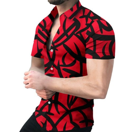 Geometric Printed Casual Shirt - Bkinz Store