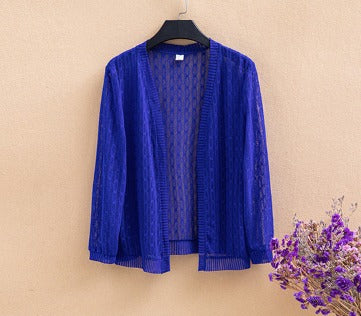 Full Sleeve Lace Top - Blue
